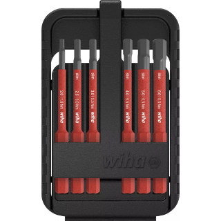 Wiha slimBit electric bit set Hex, 6-pcs. (43156)