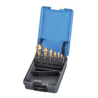 90° THREE FLUTES COUNTERSINK SET (6 - 8 - 10 - 12,4 - 16,5 - 20,5 mm)