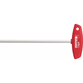 Wiha L-key with T-handle Hexagon brilliant nickel-plated 3.0 mm x 226 mm (00910)
