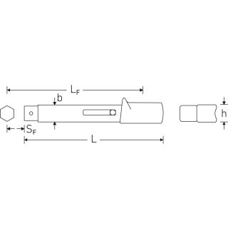 torque wrench with cutout 730a/2 quick