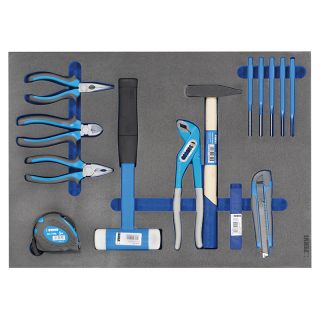 Tools series for automotive in foam tray